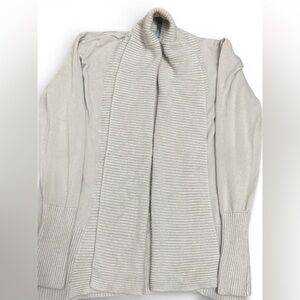 Joan Vass New York Oatmeal Cardigan | Size Small